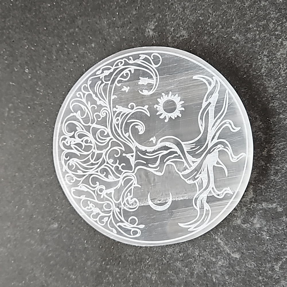 Selenite Charging Plate Tree of Life